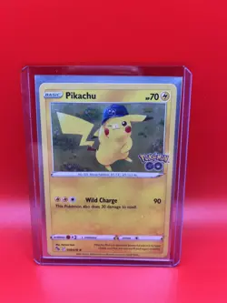 Pokemon TCG Pikachu Pokemon GO 028/078 Holo Holo Rare - Image 1