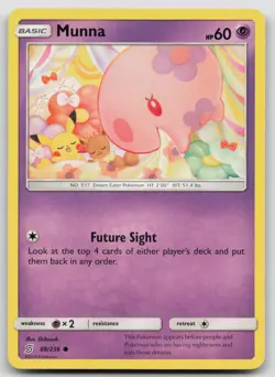 Munna 88/236 Unified Minds Pokemon NM Common - Image 1