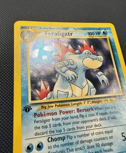 Feraligatr LP 4/111- 1st Edition Holo Neo Genesis 🏝 Pokemon 2000 WOTC - Image 5