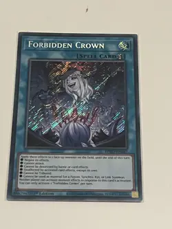 Forbidden Crown Secret Rare Yugioh Tcg Burst Protocol BPRO-EN067 x2 - Image 5