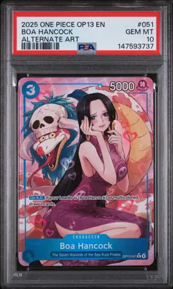 2025 One Piece Op13-Carrying On His Will #051 Boa Hancock PSA10 - Image 1