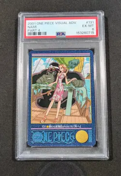 2001 Japanese One Piece Visual Adventure Nami 131 PSA 6 EX-MT Part 4 - Image 1