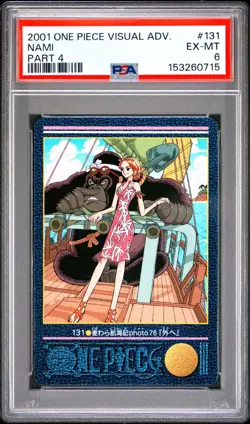 2001 Japanese One Piece Visual Adventure Nami 131 PSA 6 EX-MT Part 4 - Image 3