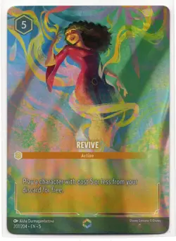 Disney Lorcana Shimmering Skies REVIVE Action 207/204 Enchanted Foil - Image 1
