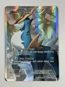 Cobalion 100/101 Noble Victories Ultra Rare Full Art Pokemon Card HP - Image 1