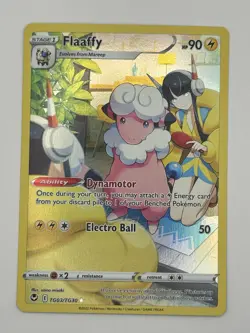 Flaaffy TG03/TG30 Silver Tempest Holo Rare Full Art Pokemon Card NM - Image 1