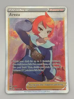 Arezu 189/196 Lost Origin Ultra Rare Full Art Trainer Supportr Card NM - Image 1
