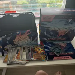 Pokemon TCG Chaos Rising Elite Trainer Box OPEN ETB + Accessories + 50 cards - Image 1