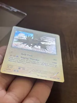 Pokemon TCG Zapdos Holo Rare Card 23/108 Roaring Skies Cracked Ice Foil - Image 2