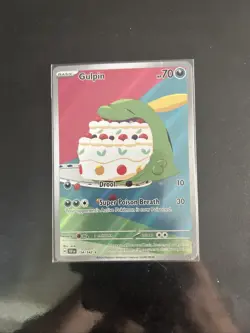 Pokemon Gulpin 154/142 Illustration Rare Full Art Holo SV07 Stellar Crown Card - Image 1
