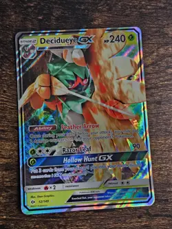 Pokemon Card- Decidueye GX 12/149- Sun & Moon 2017 NM - Image 3