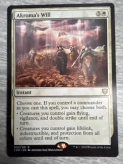 Akroma's Will - Commander Legends (CMR) Near Mint Rare - FREE SHIPPING - Image 1