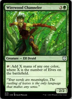 Wirewood Channeler 79 Uncommon Commander: Kaldheim NM - Image 1