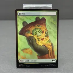 Forest (0257) Teenage Mutant Ninja Turtles Foil Magic The Gathering NM - Image 1