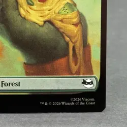 Forest (0257) Teenage Mutant Ninja Turtles Foil Magic The Gathering NM - Image 4