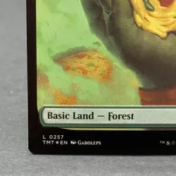 Forest (0257) Teenage Mutant Ninja Turtles Foil Magic The Gathering NM - Image 5