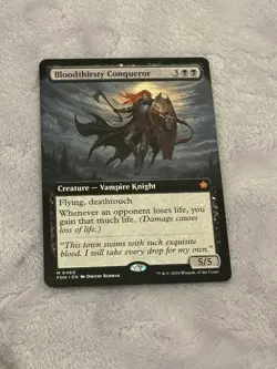 Bloodthirsty Conqueror Foundations Regular, Magic The Gathering PlayCard, Mtg - Image 1