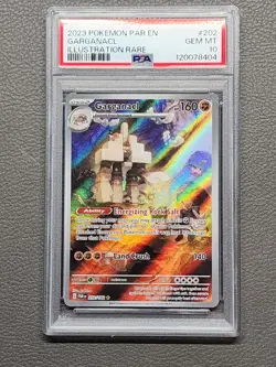 Garganacl 202/182 Pokemon Paradox Rift PAR EN Illustration Rare Card PSA 10 Gem - Image 1