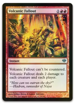 Volcanic Fallout #74 (Foil) (LP) Conflux CON Magic MTG - Image 1