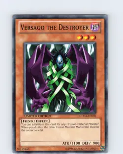 Yu-Gi-Oh TCG Versago The Destroyer GLD4-EN006 Limited Edition Common Card NM - Image 1