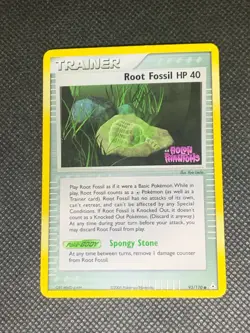 Root Fossil HP 40 Stamped Reverse Holo - ex Holon Phantoms Pokemon Card - LP - Image 1