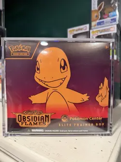 POKEMON CENTER Obsidian Flames PC Elite Trainer Box ETB SEALED/ W/ Acrylic - Image 1