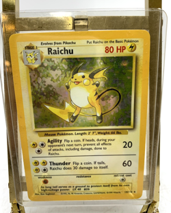 Pokemon TCG Raichu Holo Rare Card 14/102 Base Set - Image 2
