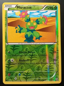 Pokemon Maractus Reverse Holo B&W Plasma Storm 11/135 Never Played NM - Image 1
