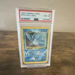 Pokemon Articuno 2/62 Fossil Holo Rare English Unlimited PSA 8 1999 - Image 1