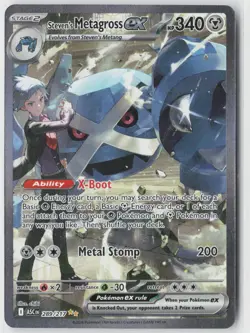 Steven's Metagross ex 289/217 Ascended Heroes Pokemon NM - Image 1