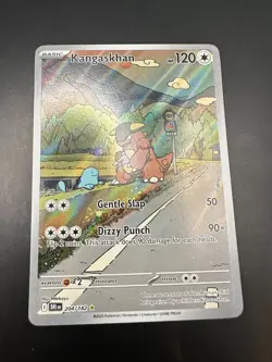 Pokemon TCG Destined Rivals Kangaskhan Illustration Rare Card 204/182 - Image 1