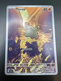 Pokemon Cards Phanpy 205/191 Surging Sparks Illustration Rare - Image 1