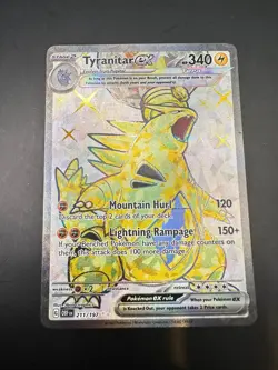 Pokemon Cards Tyranitar ex 211/197 Obsidian Flames Ultra Rare - Image 1