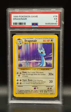 Dragonair 1999 Pokemon Unlimited Base Set #18 WOTC PSA 5 Newly Graded - Image 1