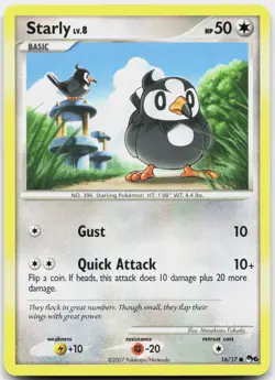 Starly 16/17 Common POP Series 6 Pokemon Lightly Played - Image 1