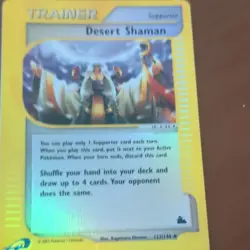 Pokemon TCG Skyridge Desert Shaman Trainer Supporter Reverse Holo 123/144 - Image 1