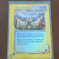 Pokemon TCG Skyridge Desert Shaman Trainer Supporter Reverse Holo 123/144 - Image 3