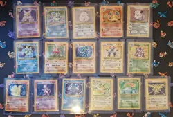 Pokemon TCG Base Set Complete Set 102/102 Charizard Blastoise Venusaur 1999 NMHP - Image 1