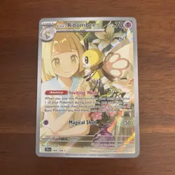 Pokemon TCG Lillie's Ribombee Sv09: Journey Together 164/159 IR Holo Full Art - Image 1