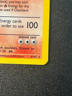 Pokemon TCG Wizards Charizard Base Set Holo Rare 4/102 1999 120 HP Stage 2 - Image 4