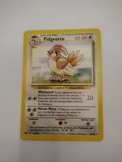 Base Set Pokemon TCG Pidgeotto 22/102 NM - Image 1