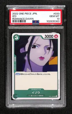 One Piece JPN 2022 Izo Romance Dawn #033 PSA 10 - Image 1