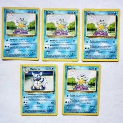 Squirtles Wartortle Base Set Unlimited 63/102 1999 WOTC Pokemon Card - Image 1