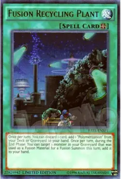 Yugioh - Fusion Recycling Plant - Limited Edition Ultra Rare NM - Free Holo Card - Image 1