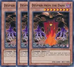 Yugioh - Despair from the Dark x 3 - Limited Edition LP - Plus Free Holo Card - Image 1