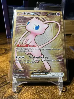 Mew EX 151 UPC Shiny Gold Metal Card Promo 205/165 MEW EN 2023 Pokemon - NM - Image 4