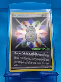 Double Rainbow Energy 87/106 NM Reverse Holo EX Emerald Rare Pokemon TCG Card - Image 1