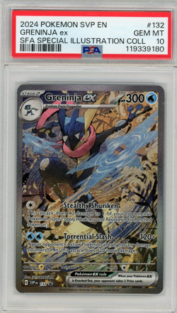 2024 PSA 10 Pokemon Greninja EX 132 Scarlet & Violet Promo Holo Card - Image 1
