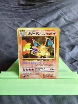 Japanese Holo Charizard Base Set 1996 No. 006 Pokemon Card WOTC RARE HP Vintage - Image 1