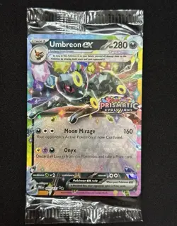 Umbreon ex 60/131 Stamped Pokemon Prismatic Evolutions Promo Sealed Card - Image 1